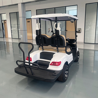 Voiture de golf électrique puissante avec batterie au lithium 72V, blanche, 2 places, certifiée CE, avec accessoires