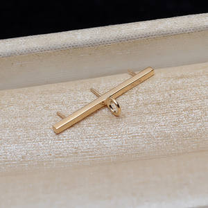 Pendentif en or 18 carats Wenchi AU750 fait main pour femme, support 3 perles avec accessoire 5158 pour perles lâches, modèle 13714 - Product Image 3