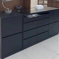 Magasin de vêtements pour femmes au design moderne Comptoirs d'accueil Peinture personnalisée Décoration Armoire de stockage Internet Celebrity Display Stand