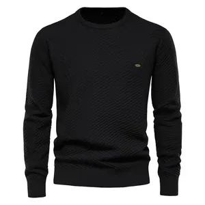 Good Quality New Design Competitive Price autumn winter Comfortable sueter de punto crew neck knitted sweater men blank