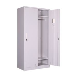 Aktenschrank Grau Mit 3 Verstellbaren Regalen <span class=keywords><strong>2</strong></span>-Türiger Mittelhoher Metall-Aufbewahrungsschrank - Product Image 3