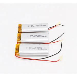 איכות גבוהה חוטים PCB סוללה ליתיום פולימר 102040 800mah <span class=keywords><strong>3.7v</strong></span> תמיכה סוללה ליפו עיצוב oem - Product Image 5
