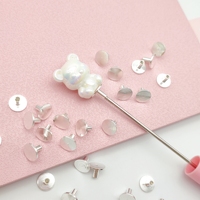 51342 Vis décoratives créatives en métal argenté pour stylos, accessoires de décoration pour la fabrication artisanale de stylos DIY