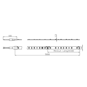 Bande lumineuse <span class=keywords><strong>LED</strong></span> intelligente Flex Cove G5 24V LED8 RGBW 12W 820LM - Product Image 2
