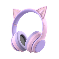 Offre Spéciale P47 Microphone Bluetooth sans fil drôle téléphone unique mignon chat oreille casque de jeu casque