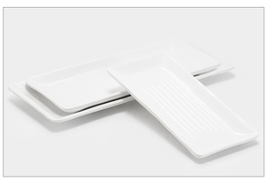 Piatti Sushi Di Servizio <span class=keywords><strong>Neri</strong></span> Sashimi piatto melamina, piatto lungo rettangolare Piatti in melamina Sushi - Product Image 5