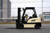 Chariot élévateur électrique Solreign CPD 3 tonnes, batterie lithium-ion, certifié CE, garantie de 5 ans sur la batterie, hauteur de levage de 6 m pour l'intérieur