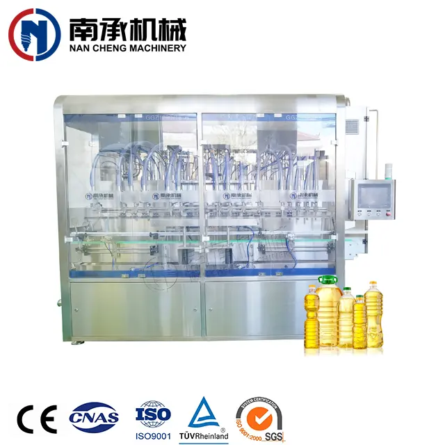 Customized automatic soyabean refined olive vegetable sunflower edible cooking oil filling machine bottling plant