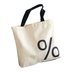 Ex-fabbrica personalizzare il Logo di vendita calda di alta qualità riutilizzato pesante Tote Bag Plain grande borsa di tela