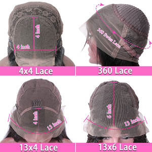 低价预拔13*4体波高清13x6蕾丝正面处女360全蕾丝秘鲁假发无胶蕾丝正面人发假发 - Product Image 6