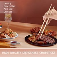 Baguettes jetables en bambou chinois de 9 pouces de long, emballées individuellement, idéales pour les sushis et les plats asiatiques