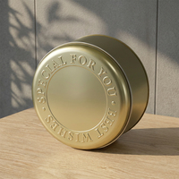 Boîte de conserve alimentaire personnalisée vide pour gâteaux, emballage rond en métal blanc pour beurre, biscuits et bonbons