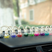 Bouteille en verre de 8 ml, diffuseur d'huiles essentielles pour voiture, parfum pour voiture, bouteille suspendue