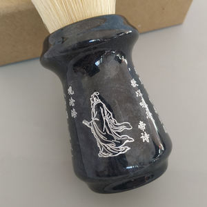 Pinceau à raser de qualité supérieure avec marquage personnalisé et nœuds doux pour une application de mousse douce et <span class=keywords><strong>riche</strong></span> - Product Image 4