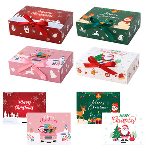 Hộp quà tặng hình chữ nhật lật Hộp quà tặng giáng sinh - Product Image 3