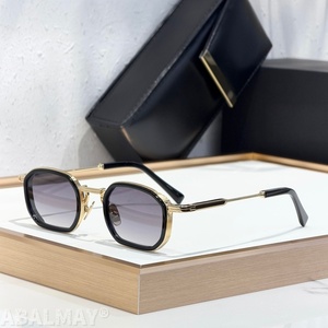 JD <span class=keywords><strong>JEAN</strong></span> 43-25-145 Gafas de Sol de Alta Calidad para Hombre y Mujer, Diseño Clásico Punk de Lujo, Acetato y Titanio, UV400, con Caja - Product Image 5