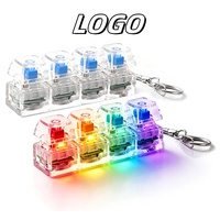 X48 -1 Meilleure vente : Fidget Spinner LED lumineux en acrylique, motif dessin animé et anime, jouet anti-stress pour enfants, porte-clés, étanche, cadeau