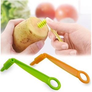 K648 Coupe-légumes manuel en spirale en plastique PP pour pommes de terre, carottes, concombres, couteau en spirale, outils de cuisine - Product Image 1