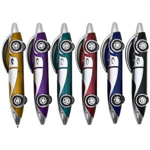 Bulk Wholesale <b>Racing</b> Car Pen With Rolling <b>Wheels</b> Novelty Stationery for Automotive Marketing Gifts & Children Birthday Party - Product Image 1