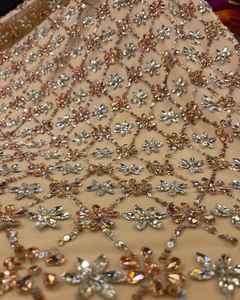 Tela de Bordado de Moda con Lentejuelas y Cuentas Material Clásico de Lujo para Vestidos de Novia y Atuendos de Fiesta - Product Image 2