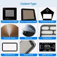 Revêtement graphique personnalisé en acrylique, feuilles de plastique PMMA/PC/PVC pour applications industrielles et électroniques