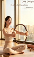 Anneau de Pilates et Ballon de Yoga pour Entraînement à Domicile, Résistance des Jambes, Renforcement du Plancher Pelvien, Remodelage Corporel Complet, Fitness, EVA NBR, Fibre de Verre Haute Élasticité