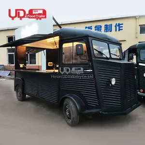 中国のモバイルフードトラックエアコンミニフードトラックコーヒーショップステップバン電気フードトラック販売