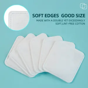 Natural Ingredients Friendly Beauty Tools Non-Woven Cotton Pads Makeup Remover Disposable Round Cotton Pads