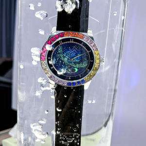 Reloj mecánico automático con diamantes de Color cielo estrellado para hombre, reloj de moda luminoso resistente al agua para hombre - Product Image 5