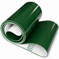 Sabuk Konveyor PVC Berkualitas Tinggi, Material PVC Industri, Tahan Abrasi, Ukuran Kustom, Langsung dari Pabrik untuk Transportasi Material