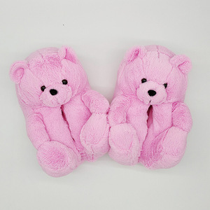 Femmes Accueil Intérieur Doux anti-slip En Fausse Fourrure Mignon Pantoufles Hiver Chaussures Chaudes de Bande Dessinée En Peluche Ours en peluche Pantoufles EUR 35-41 - Product Image 3