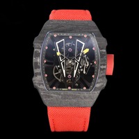 Reloj de Pulsera de Buceo Unisex de Alta Gama 2703, Fibra de Carbono, Cristal de Zafiro, Movimiento Mecánico Automático, Alta Calidad