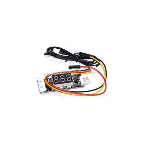 เจเควี ใหม่และของแท้ 12V พัดลมสี่สาย PWM โมดูลควบคุมอุณหภูมิ 3A อุณหภูมิ+ความเร็ว จอแสดงผลดิจิตอล - Product Image 1
