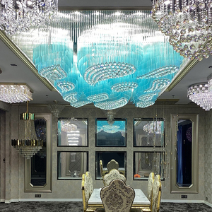 Tùy chỉnh sang trọng hiện đại đèn trần chất lượng cao trong nhà nhà trang trí chiếu sáng vuông LED pha lê ánh sáng Trần - Product Image 1