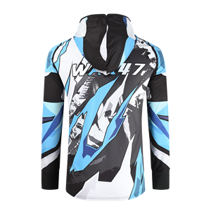 Nuevo <span class=keywords><strong>traje</strong></span> de pesca personalizado con protección UV UPF 50+, camisa de pesca para hombre de manga larga, transpirable y de seca - Product Image 3