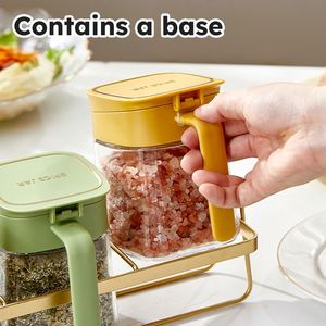 Wholesale 300ml*3 Glass <b>Spice</b> Box Seasoning Container <b>Jar</b> Set With Spoon for Salt Sugar - Product Image 5