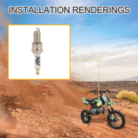 GOOFIT D8RTC Bougie d'allumage de remplacement pour moto 125CC 150CC 200CC 250CC Dirt Pit Bike ATV Quad Scooter Racing Bike