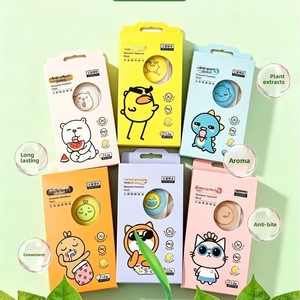 Patchs d'aromathérapie aux huiles essentielles végétales en papier, motif chat de dessin animé, répulsif <span class=keywords><strong>anti</strong></span>-moustiques portable pour bébés - Product Image 2