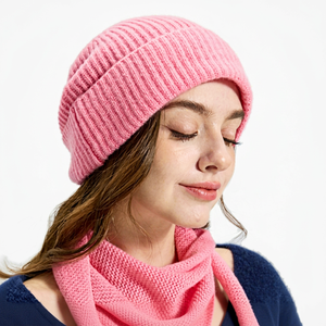 Bonnet rose en tricot torsadé respirant et ajustable pour femme – Idéal printemps et automne, décontracté, pour l'extérieur, chaud et confortable - Product Image 2