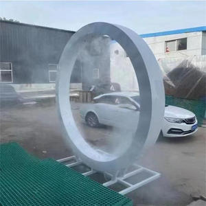 Aço inoxidável LED Luminous Spray dispositivo moderno interativo diversões equipamentos Water Mist Gate para Scenic Area Park Fibra de Vidro - Product Image 6