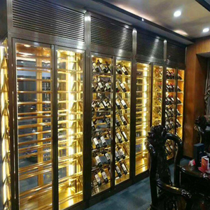 Nuevo y Elegante Gabinete para Vinos de Madera Maciza - Iluminación LED y Sistema de Refrigeración Avanzado para Amantes del <span class=keywords><strong>Vino</strong></span> - Product Image 4