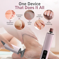 Outils de soin des pieds électriques pour enlever les callosités, lime humide et sèche pour les peaux mortes, outil de pédicure professionnel rechargeable