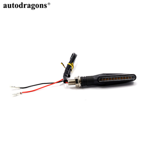 Feux de signalisation dynamiques séquentiels à LED pour moto, ADT 12V 12 LED, effet de défilement d'eau, clignotants - Product Image 5