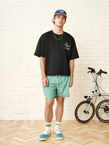 T-shirts décontractés à manches courtes pour hommes, imprimés lettres, personnalisables..F10 - Product Image 3