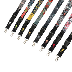 Custom Personalized Designs <b>Polyester</b> Webbing <b>Lanyard</b> with Metal Buckle Removable Clips Sublimation Printed <b>Lanyards</b> for Work ID - Product Image 2