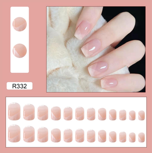 Juego de 24 Uñas Postizas Acrílicas PMMA al por Mayor, Cobertura Completa <span class=keywords><strong>con</strong></span> Pegamento, <span class=keywords><strong>Diseño</strong></span> Cuadrado, Uñas a Presión en Caja, Marca Privada - Product Image 2