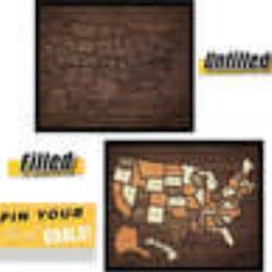 <b>Wooden</b> Usa Travel <b>Map</b> Puzzle 12x10in With Removable States For Home Decor And Travel Tracking - Product Image 3