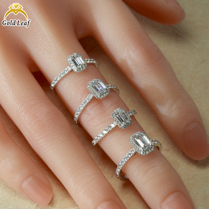 טבעת יהלום מעבדה 14 קראט זהב וכסף 925, דירוג VVS VS, יהלום CVD בצבע אזמרגד, 1 קראט, 2 קראט, <span class=keywords><strong>3</strong></span> קראט, 4 קראט, טבעת יהלום מעבדה בהתאמה אישית - Product Image 6