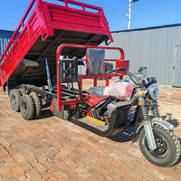 Nouveau Tricycle Cargo à Essence 350cc Modèle 2026, Conception 9 Roues, Capacité 400cc, Véhicule de Transport de Charges Lourdes à Benne pour Usage Industriel