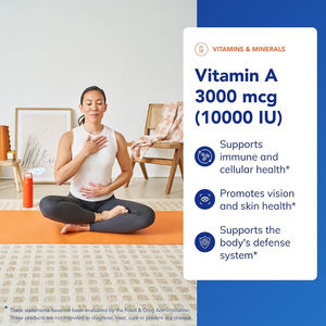 High quality vitamin A & minerals Supports immune & cellular health Promotes vision skin health Supports body's defense softgel - Product Image 3
